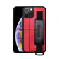 Leather Case With Card Slot Iphone 12 (6.1) / Red/black