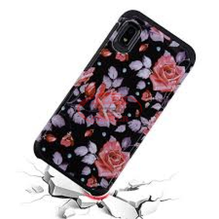 Pinky White Rose/black Astronoot Protector Cover Iphone Xr Case