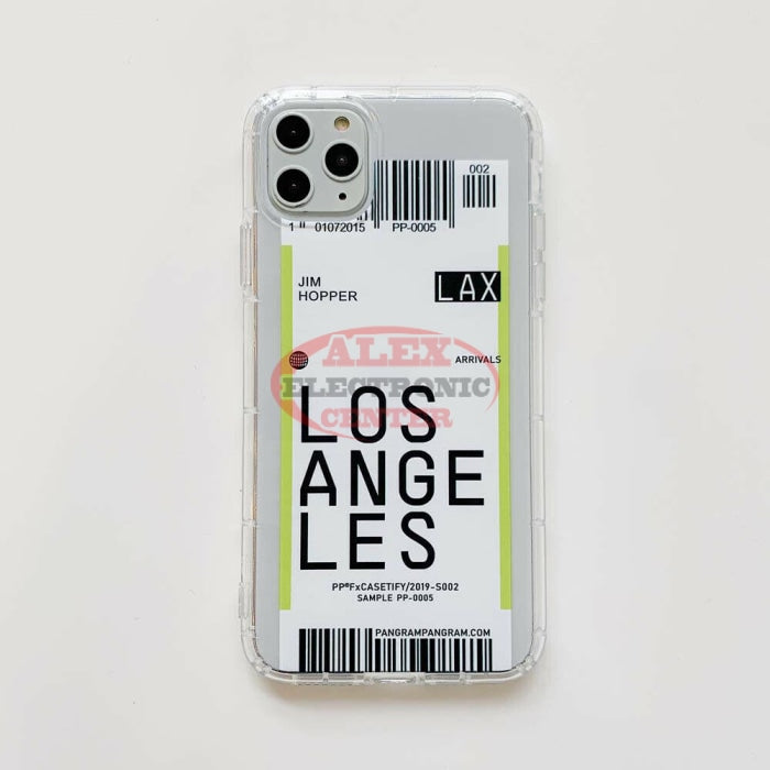 Plane Ticket Phone Case Iphone 11 / Los Angeles