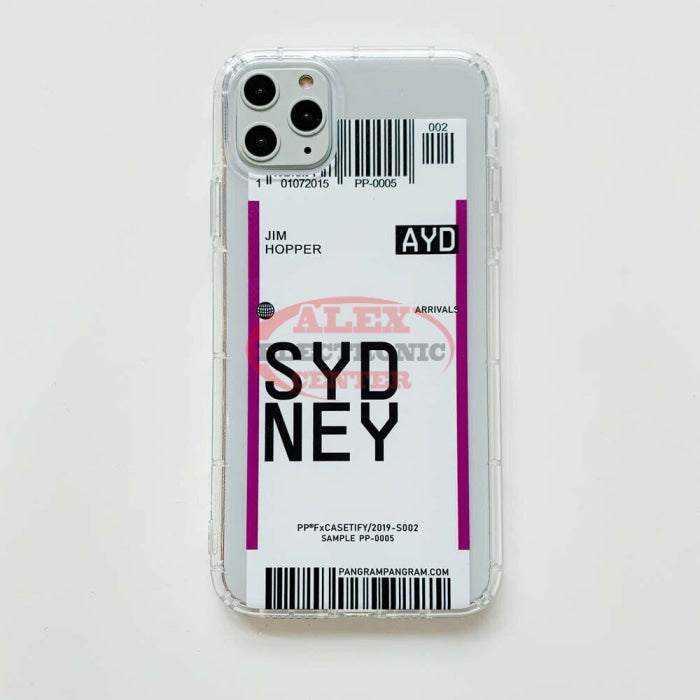 Plane Ticket Phone Case Iphone 11 / Sydney