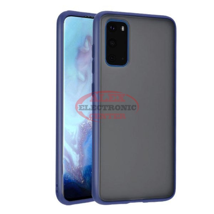 Rubberized Semi Transparent Frost Hybrid Protector Cover Blue / S20 Case