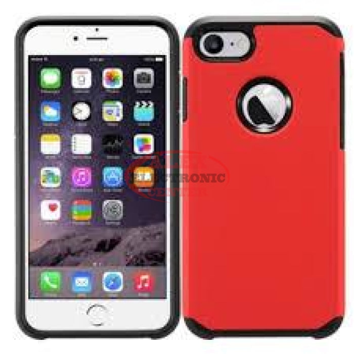 Rubberized Slim Hybrid Case Iphone 7/8 Plus / Red/black