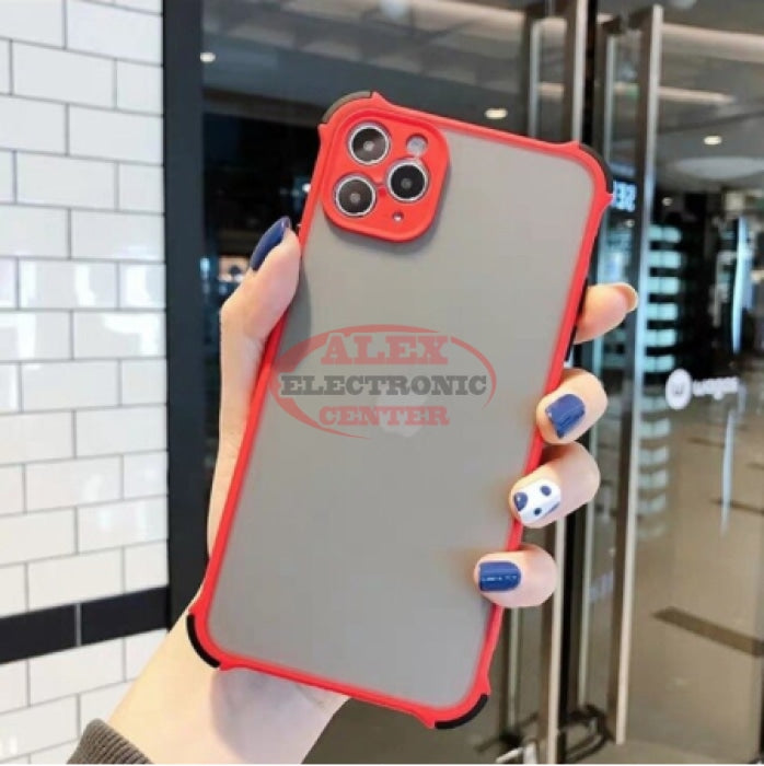 Shockproof + Full Camera Protection Bumper Iphone 11 / Red Case