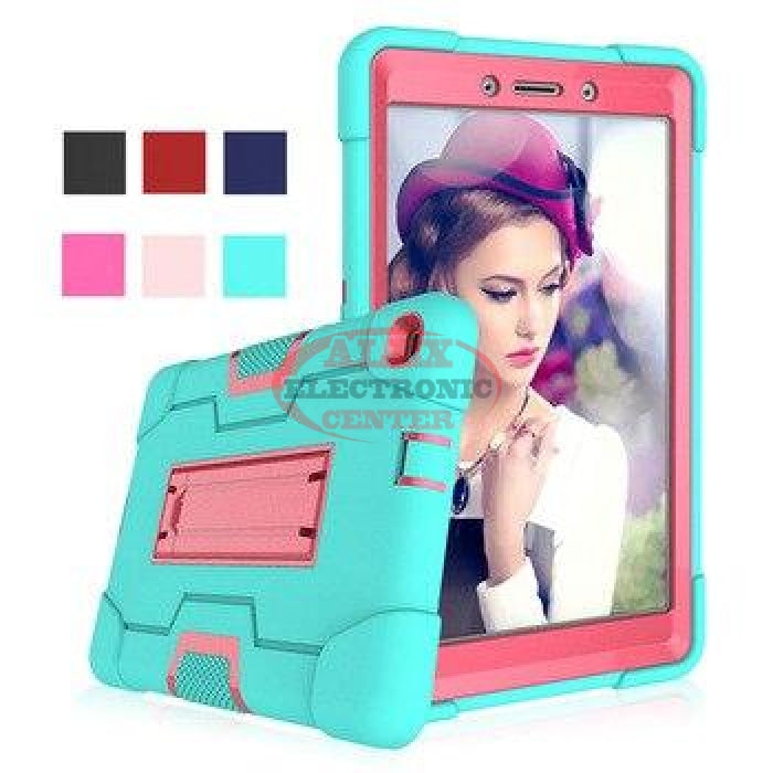 Samsung Tab 8 T290 T295 Case Green Mint/pink