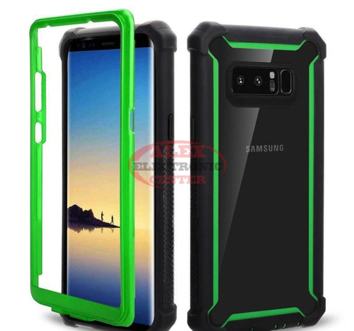 Samsung Tpu+Bumper Shockproof Case Black & Green / Galaxy S10 Plus