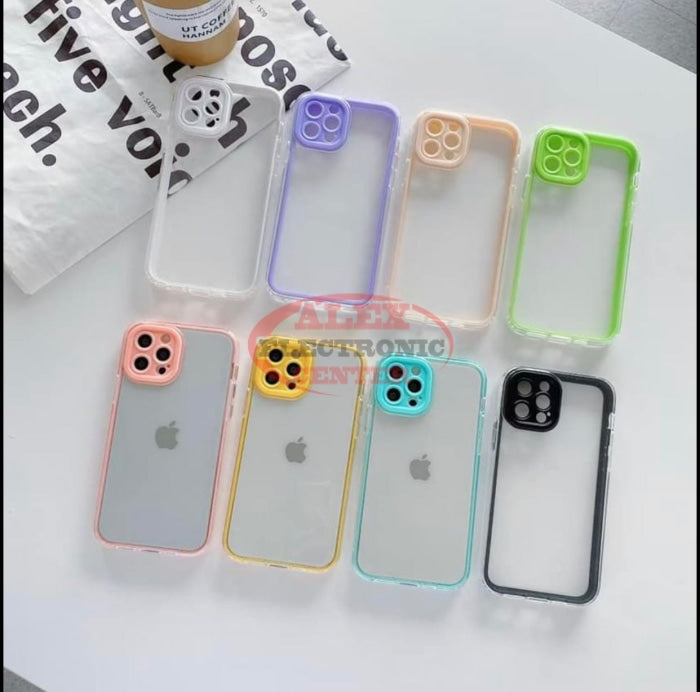 Shockproof Bumper Candy Color Hard Case Iphone 11 / Purple