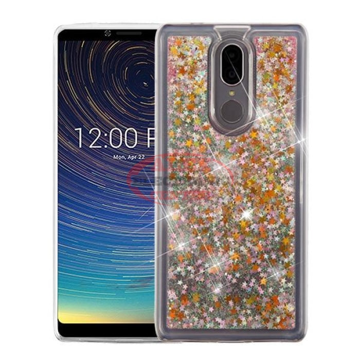 Stars & Pink Quicksand Glitter Hybrid Protector Cover Coolpad Legacy Case