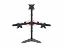 Triple Monitor Pyramid Free Standing Desk Mount Computers